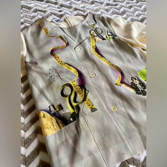 Moschino Cheap and Chic Multicolored
Printed Crepe Blouse Sz 40it(S) - Picture 2 of 7